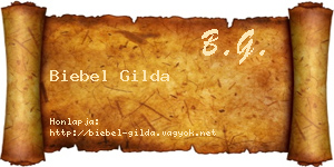 Biebel Gilda névjegykártya