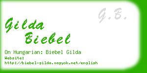 gilda biebel business card